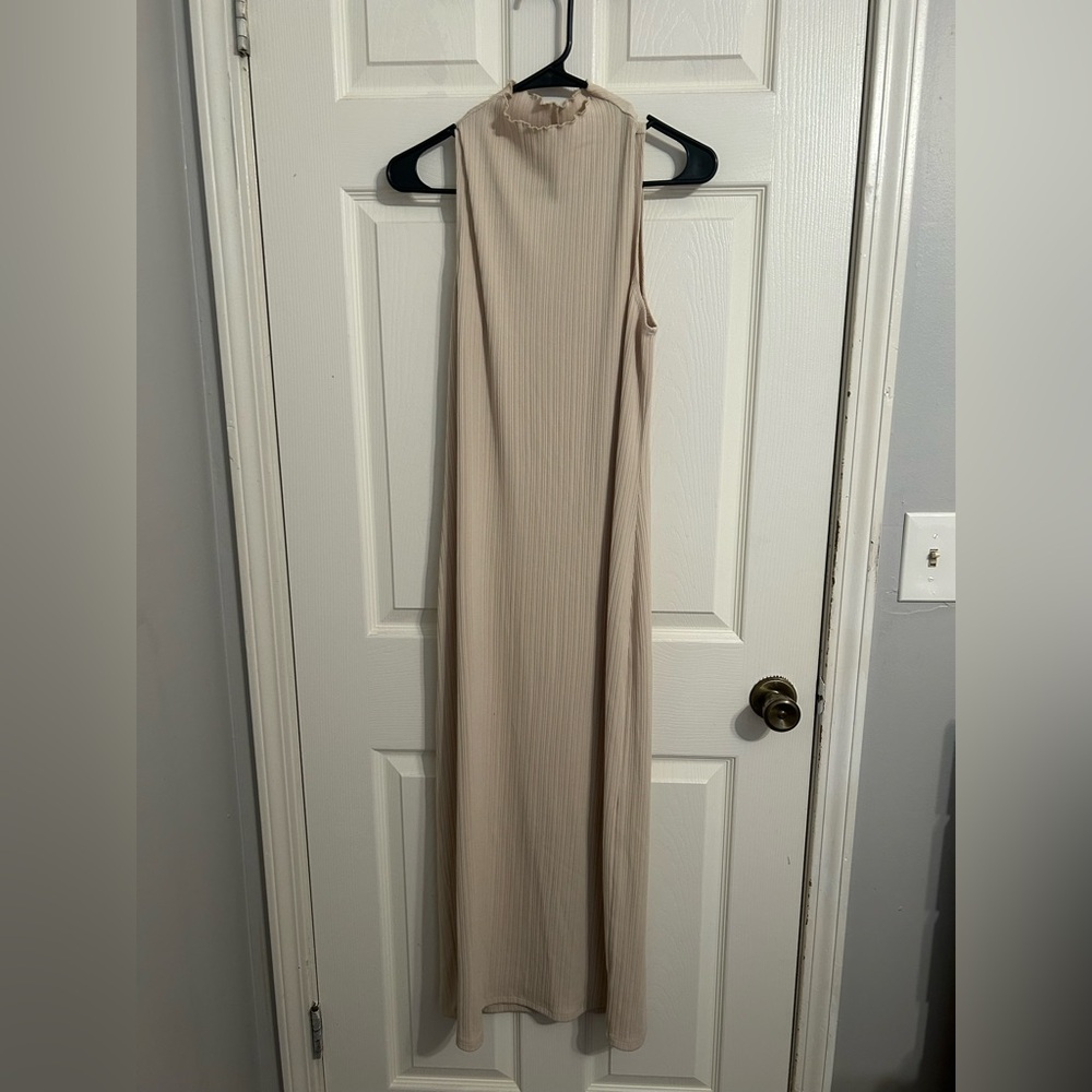 a new day Beige Strapless Maxi Dress